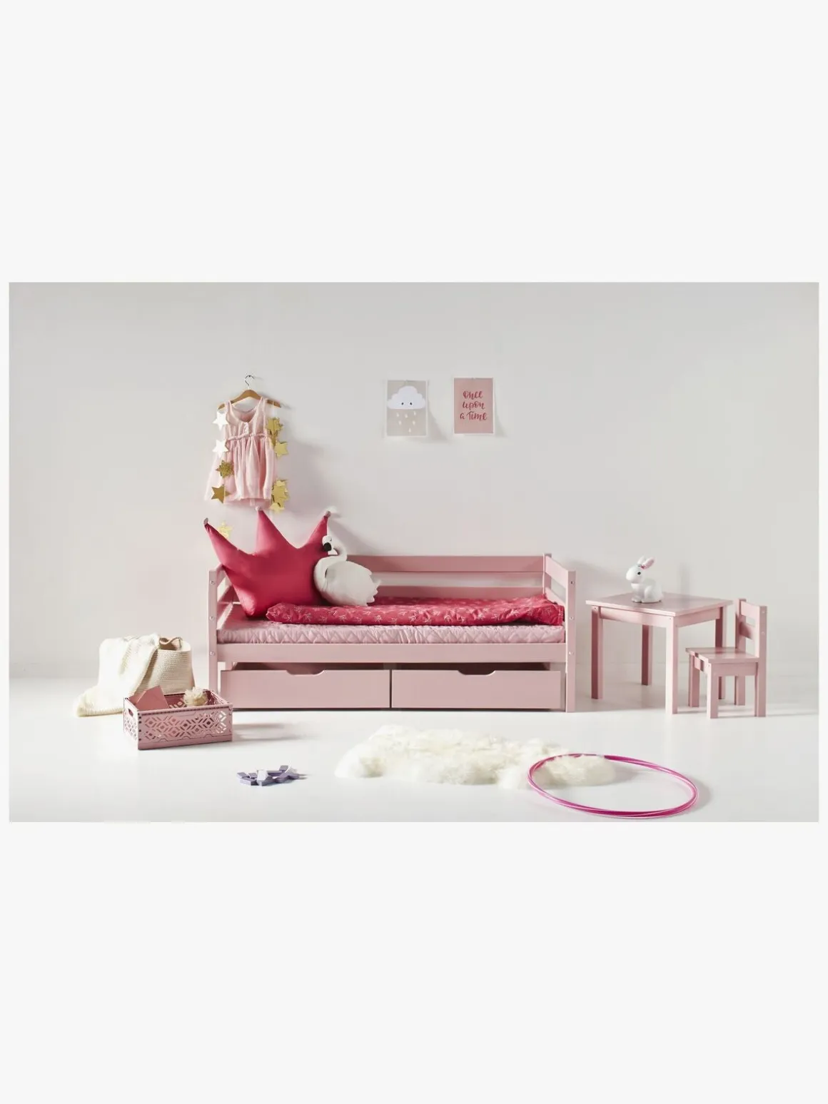 Hoppekids Juniorseng ECO Comfort 70x160, Pale Rose