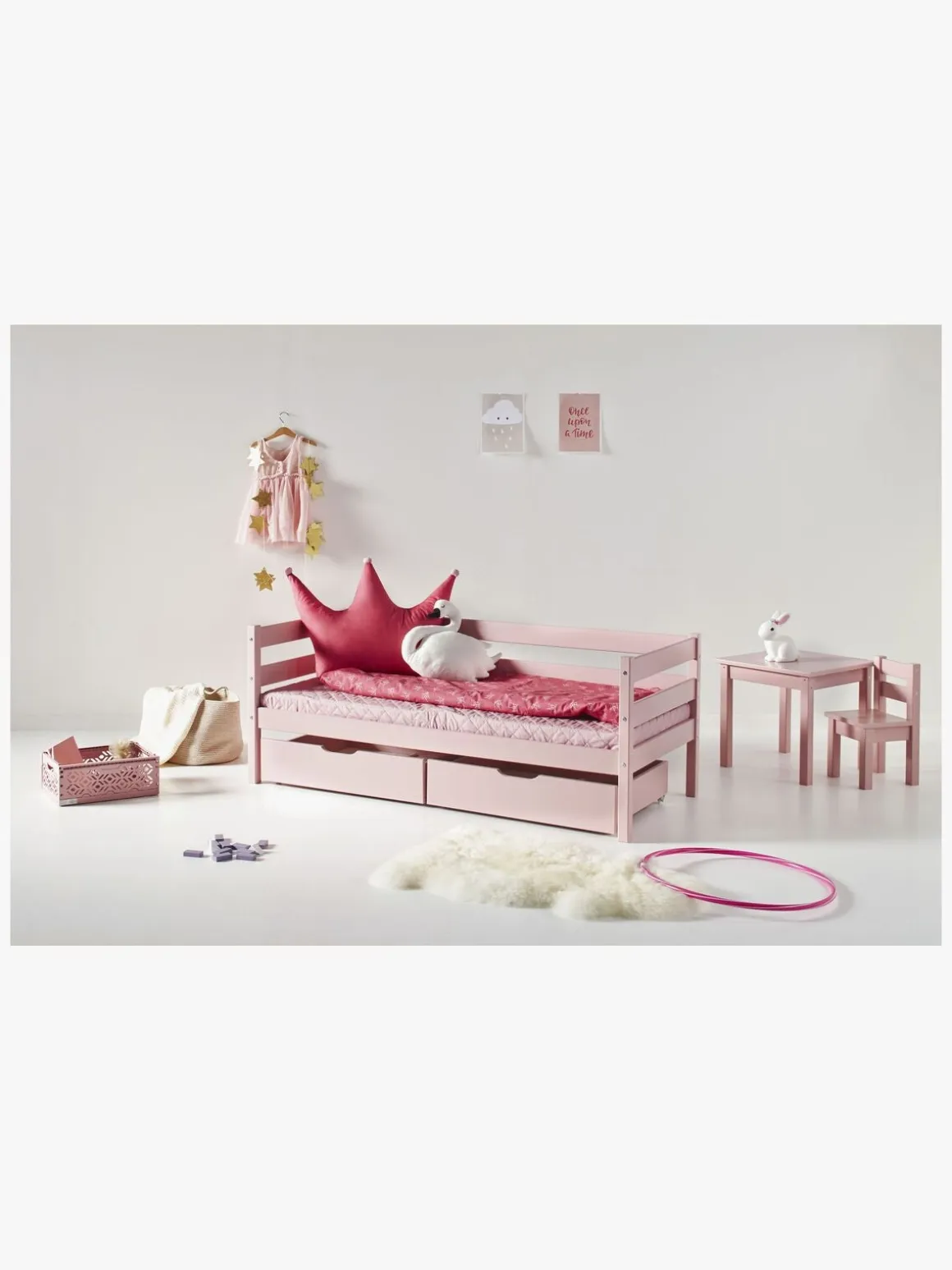 Hoppekids Juniorseng ECO Comfort 70x160, Pale Rose