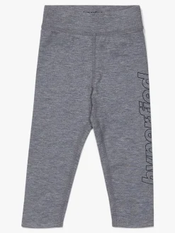 Hyperfied Jersey Logo Tights, Grey Melange