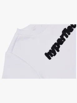 Hyperfied Running Short Sleeve Logo Sweatshirt, Snow White