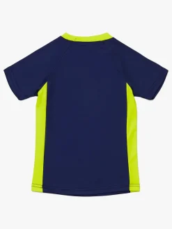 Hyperfied V-Neck Neo Logo T-Shirt, Medieval Blue