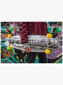 Impulse Longboard, Grå/Gul