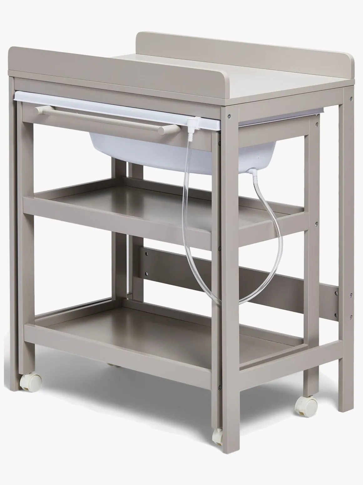 JLY Dream Puslebord med Badebalje, Warm Grey