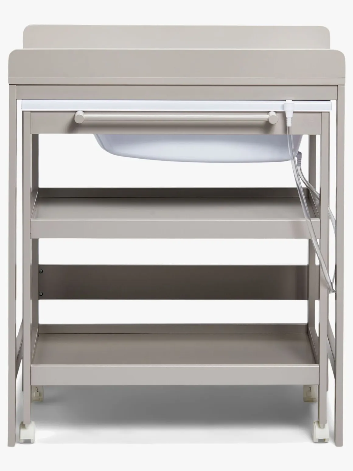 JLY Dream Puslebord med Badebalje, Warm Grey