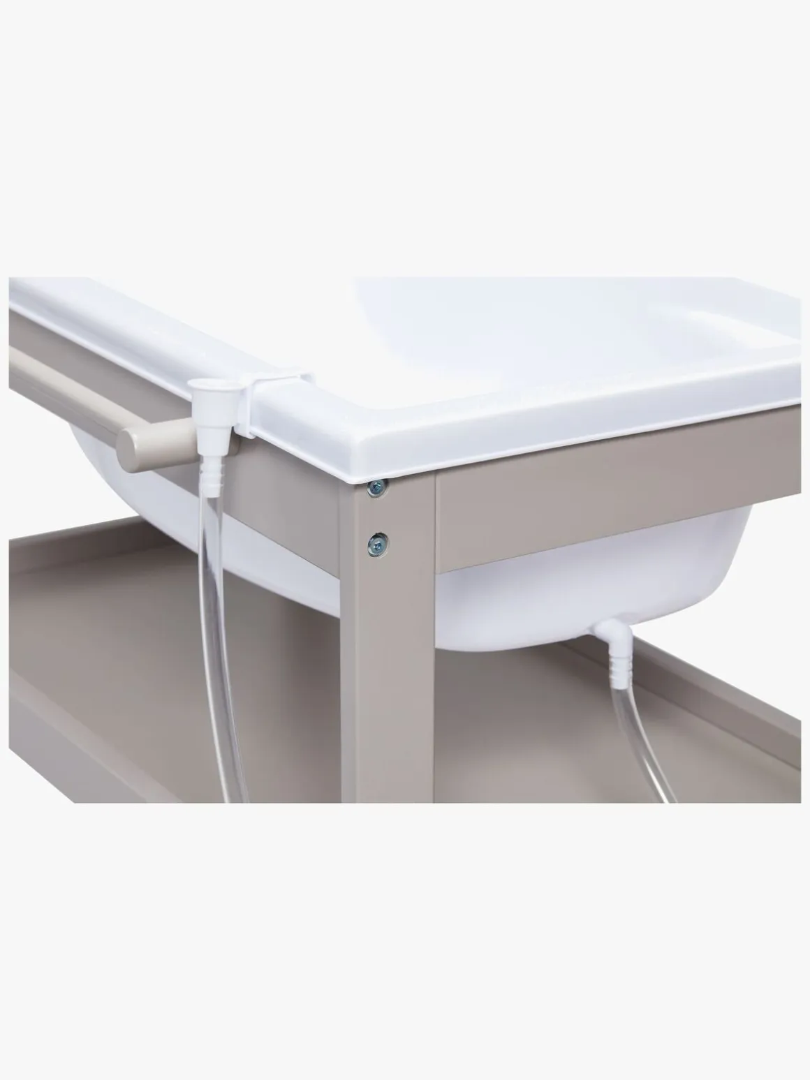 JLY Dream Puslebord med Badebalje, Warm Grey