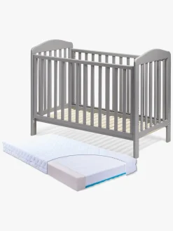 JLY ELLA Dream Lux Dropside Tremmeseng, Grå & BabyMatex Madras