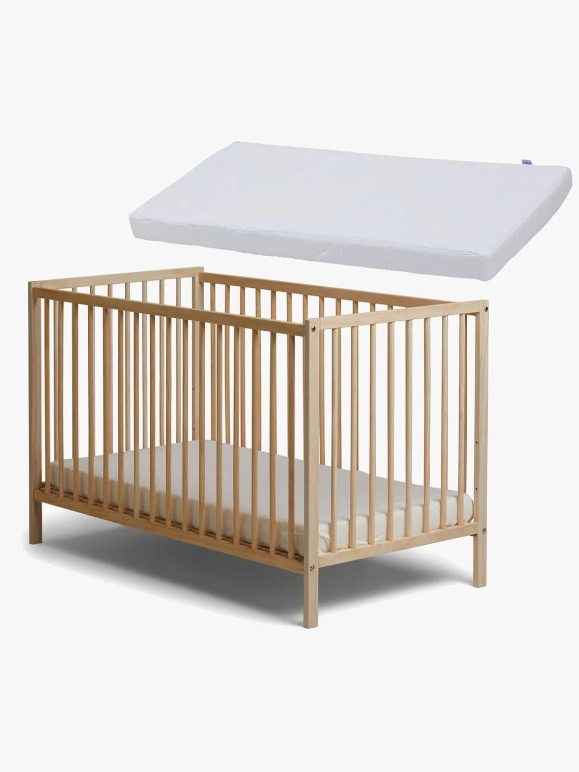 JLY SIGNE Heaven Tremmeseng med BabyMatex Madrass Soft Plus 60x120