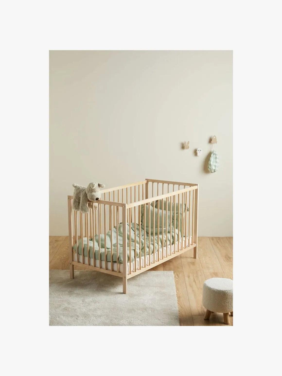JLY SIGNE Heaven Tremmeseng med BabyMatex Madrass Soft Plus 60x120