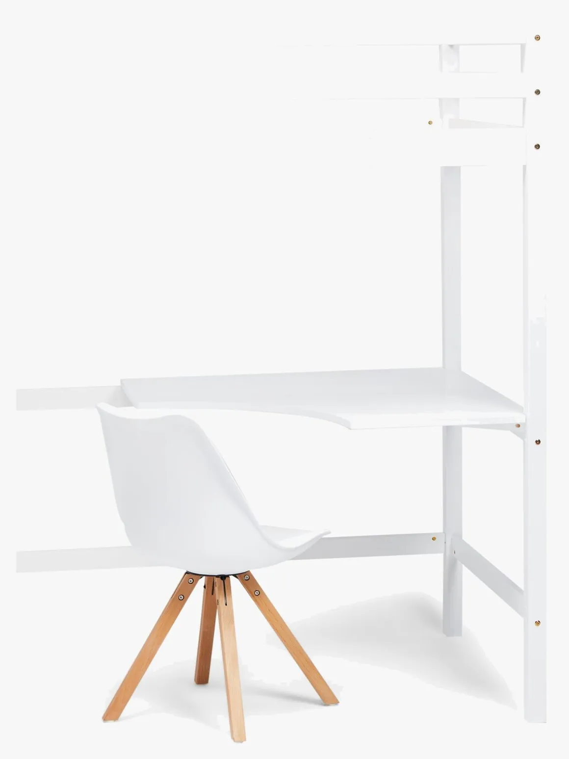JLY SOFIA Højseng m. Skrivebord 90x190, Hvid
