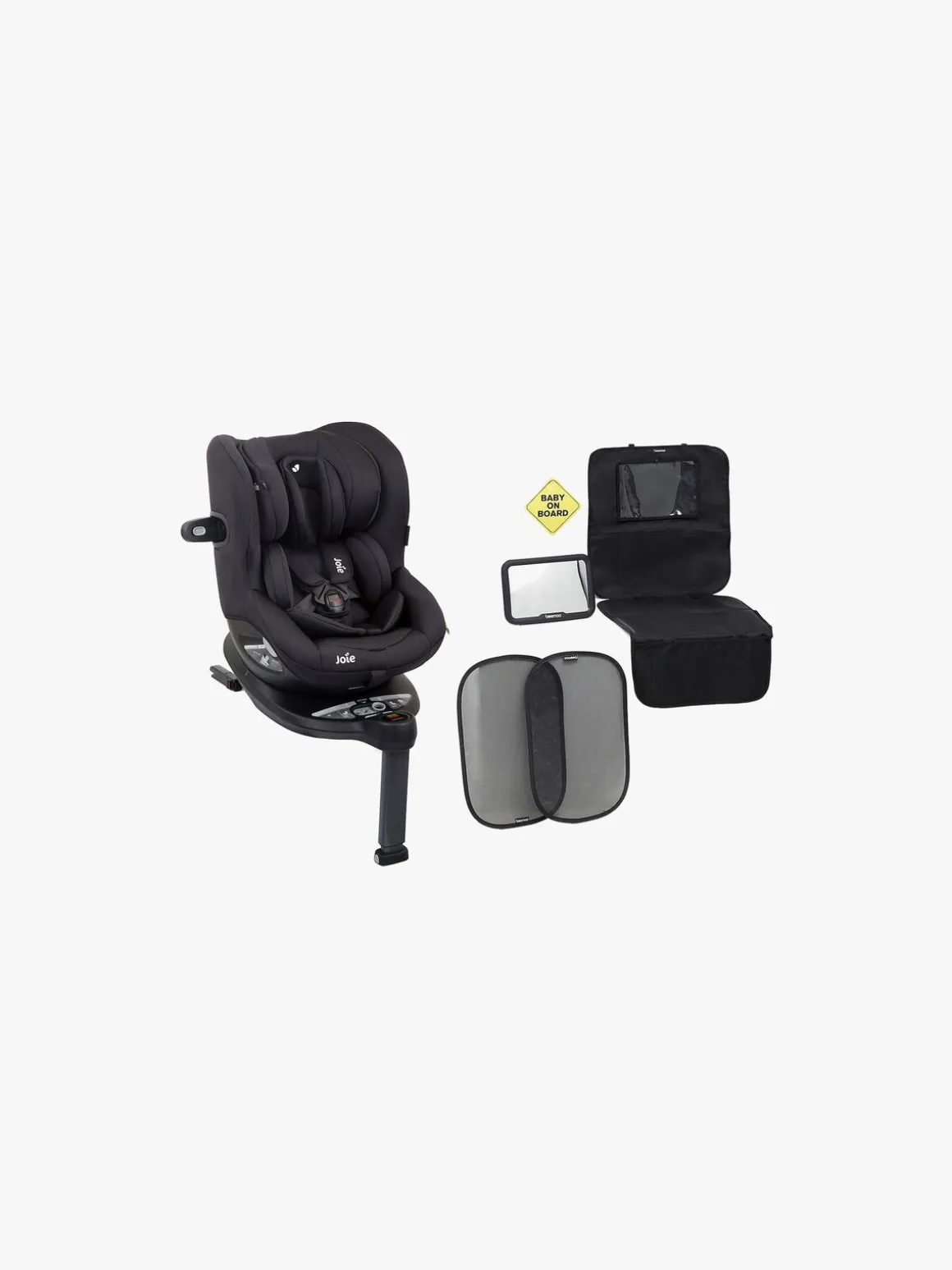 Joie i-Spin 360 Autostol Inkl. Beemoo Tilbehørspakke, Coal