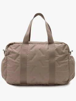 Jollein Embossed Lily Pusletaske, Milky Coffee