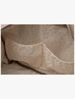 Jollein Embossed Lily Pusletaske, Milky Coffee
