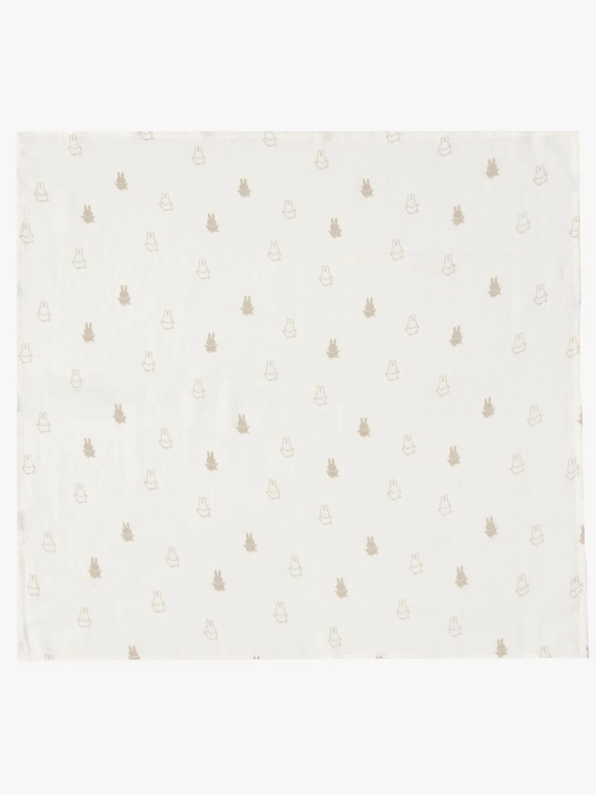 Jollein Happy Miffy Tæppe/ Stofble i Musselin 3-pak, Nougat