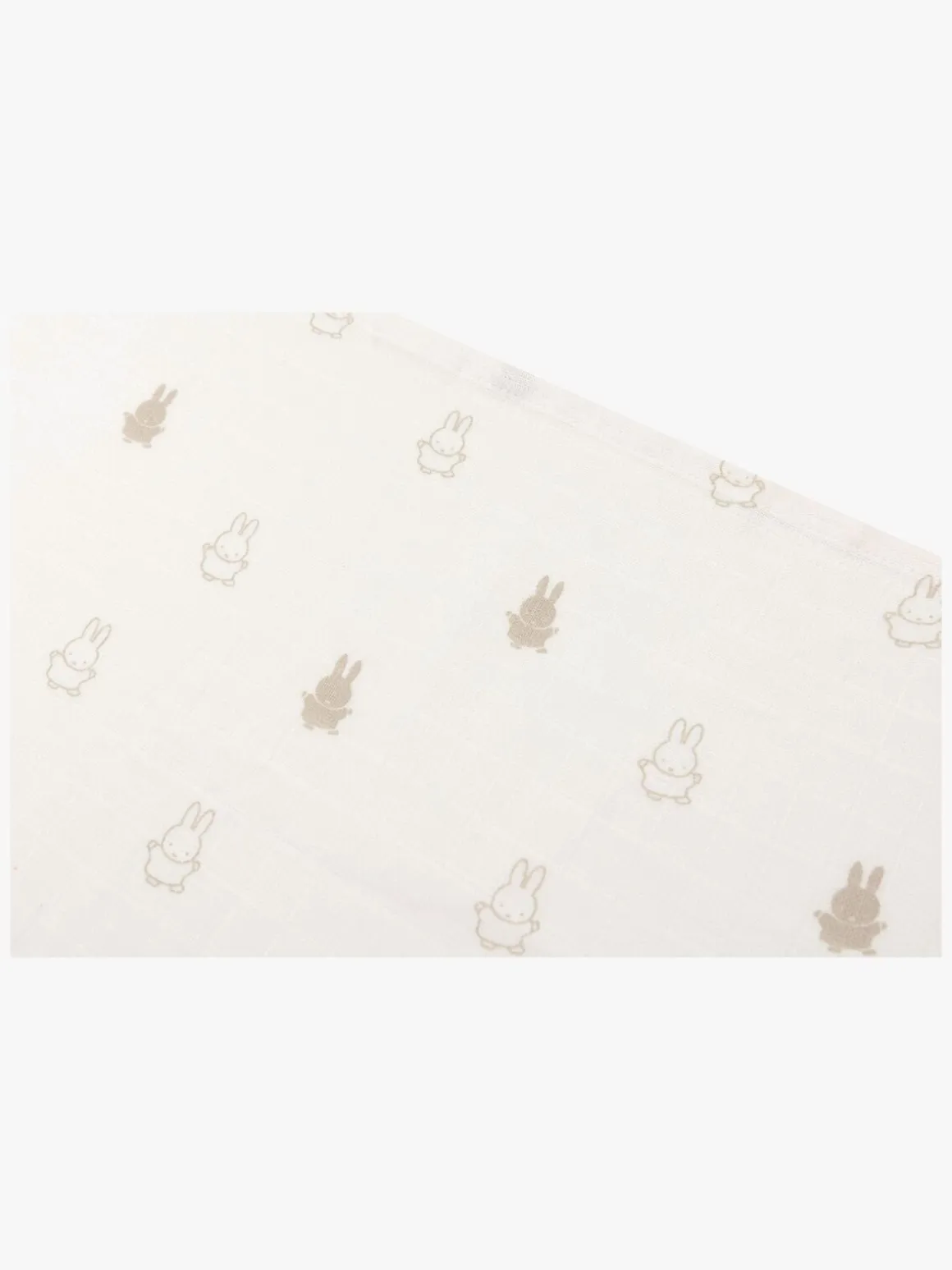 Jollein Happy Miffy Tæppe/ Stofble i Musselin 3-pak, Nougat