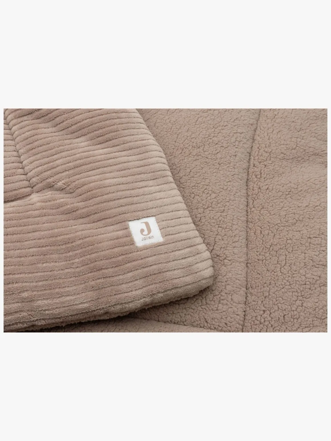 Jollein Playpen Legetæppe Cloudy Rib, Milky Coffee