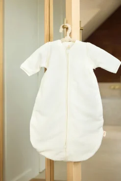 Jollein Sovepose med Aftagelig Ærmer Rund 60 cm, Rib Ivory