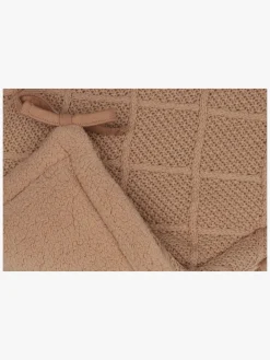 Jollein  Strikket Sengerand Ternet Mønster 180x30, Biscuit