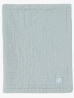 Jollein Tæppe Jaquar Muslin, Sea Green