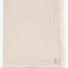 Jollein Tæppe/ Stofble i Musselin Fringe, Biscuit