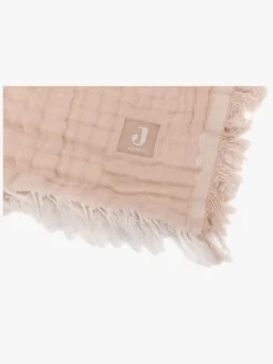 Jollein Tæppe/ Stofble i Musselin Fringe, Moonstone/Ivory