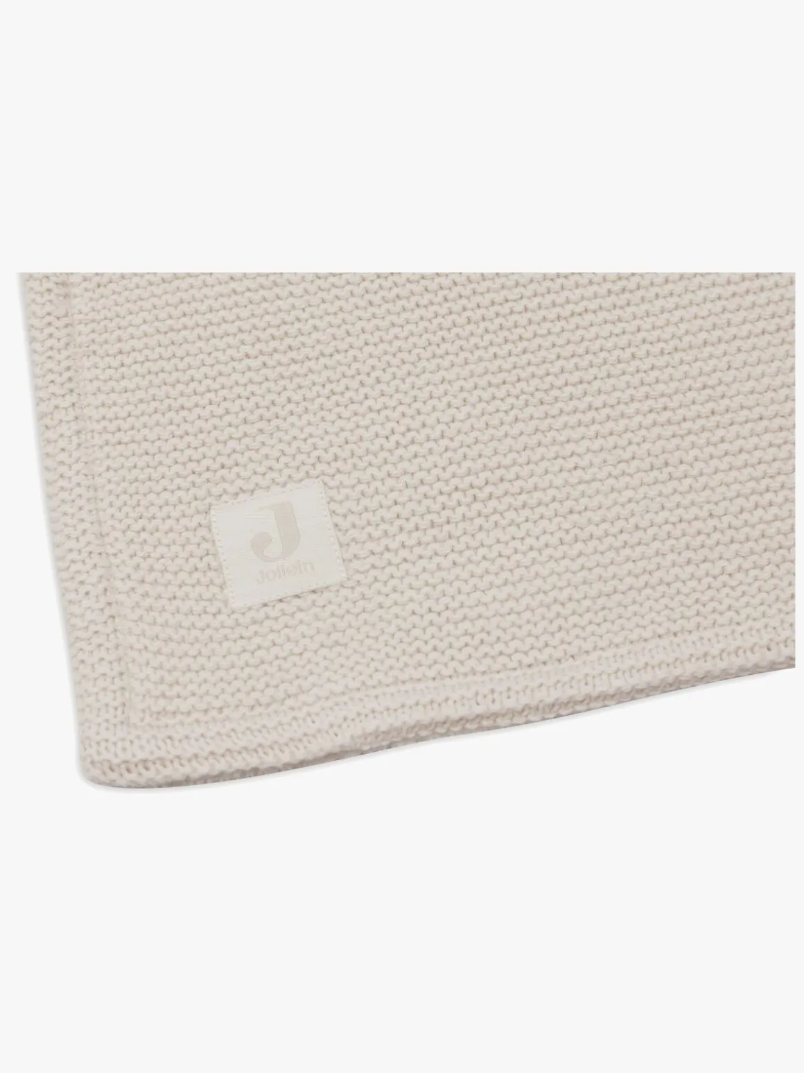 Jollein Tæppe 75x100 cm Basic Knit/Velvet, Oatmeal