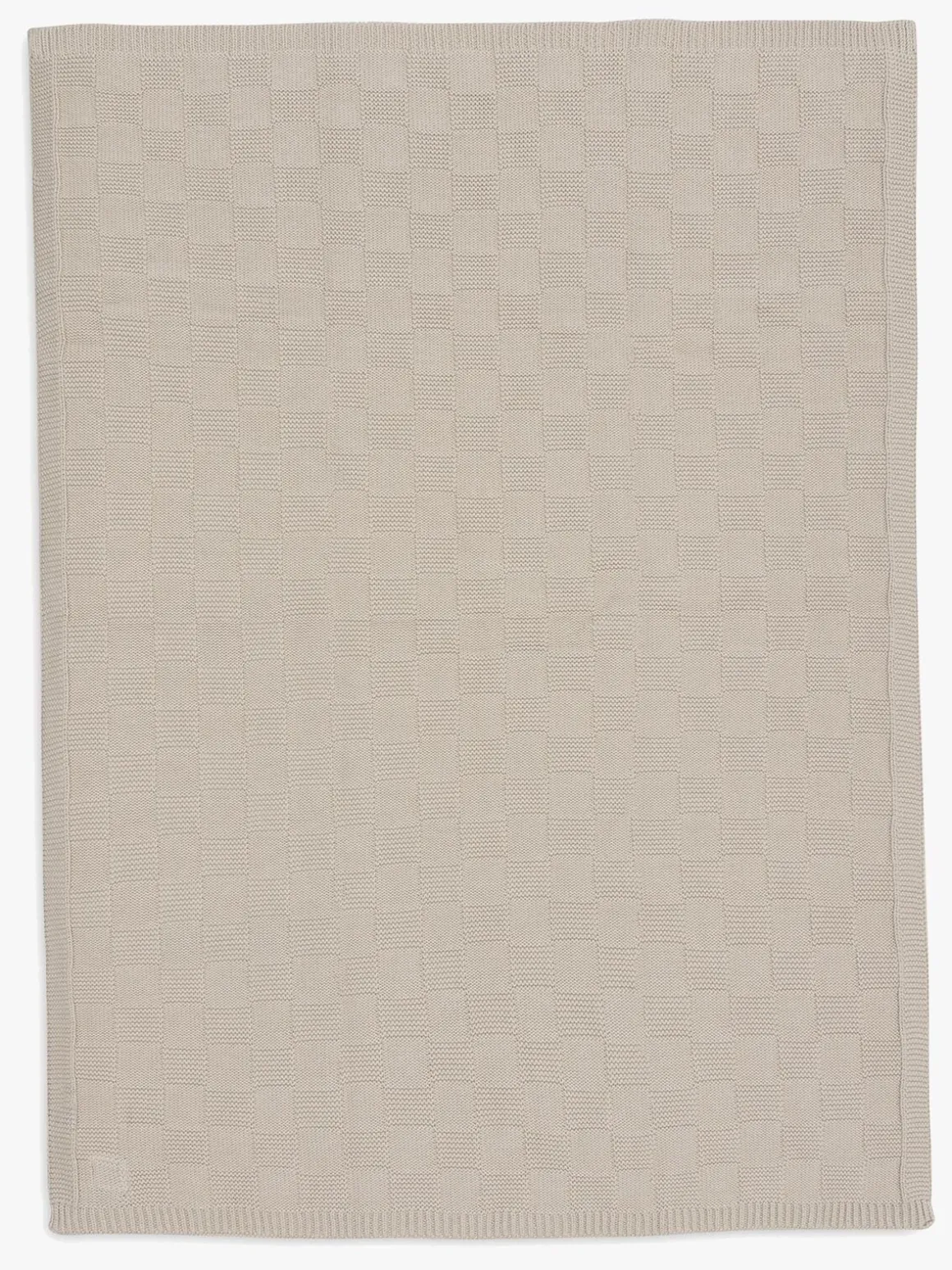 Jollein Tæppe 75x100 cm Box Knit, Warm Sand