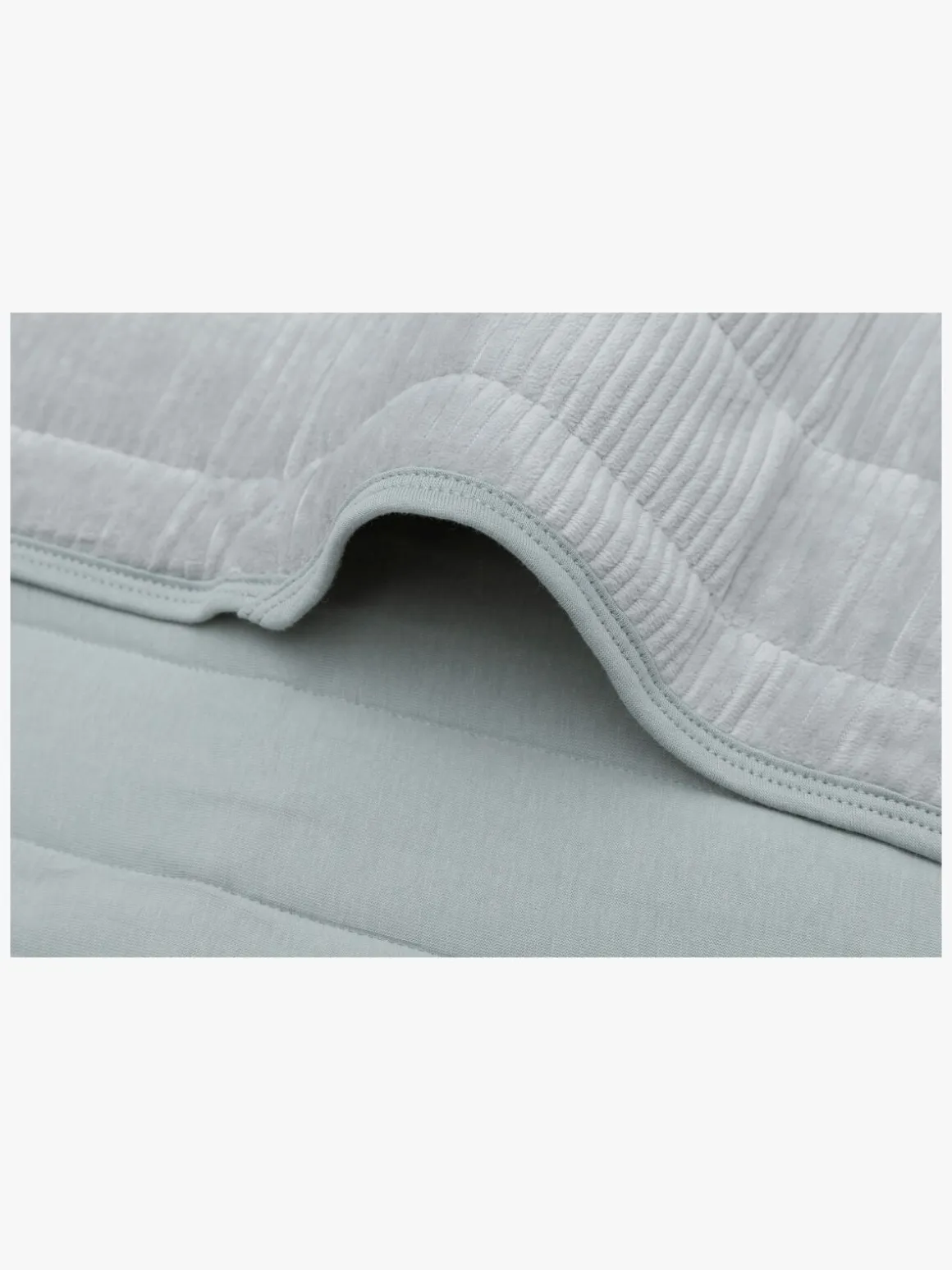 Jollein Tæppe 75x100 cm Velvet Rib, Sea Green