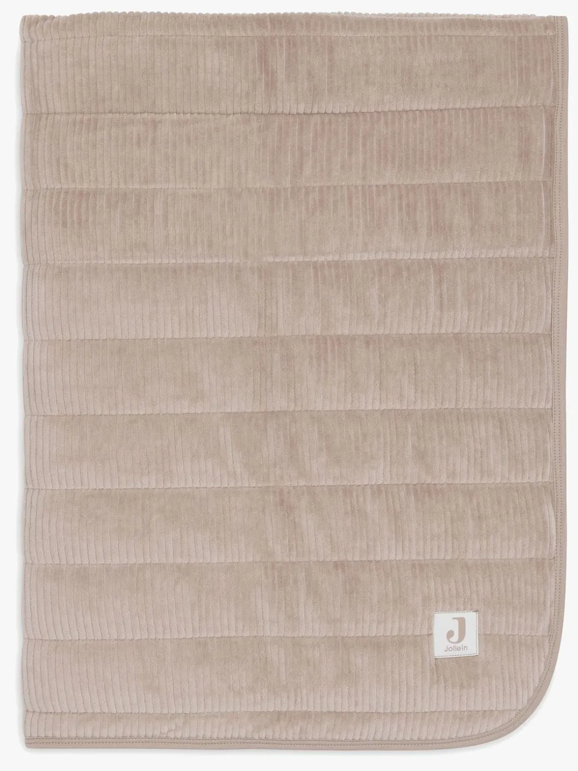 Jollein Tæppe 75x100 cm Velvet Rib, Milky Coffee
