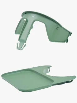 KAOS Klapp Højstol inkl. Beskyttelsesbøjle & Bakke, Beech Natural/Mineral Green