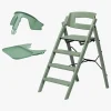 KAOS Klapp Højstol Recycled inkl. Beskyttelsesbøjle & Bakke, Mineral Green/Mineral Green