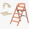 KAOS Klapp Højstol Recycled inkl. Beskyttelsesbøjle & Bakke, Terracotta Pink/Desert Sand