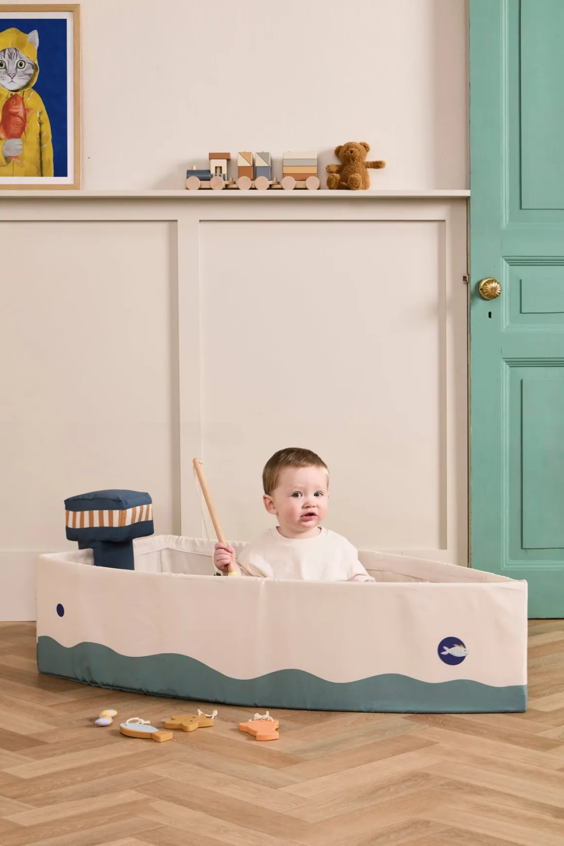 Kid's Concept Kid's Hub Båd med Fiskesæt