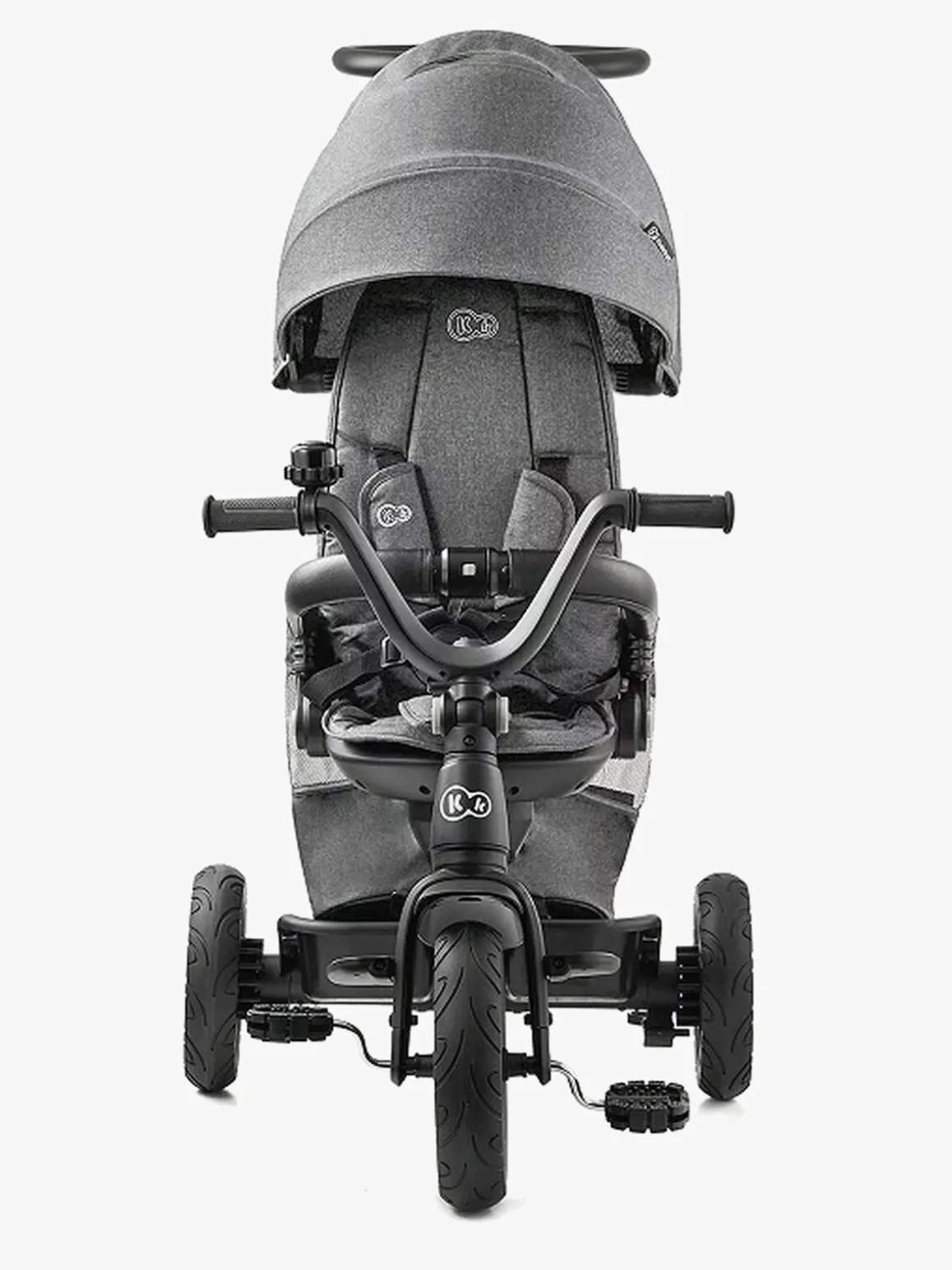 Kinderkraft EASYTWIST Platinum Trehjulet Cykel, Grå