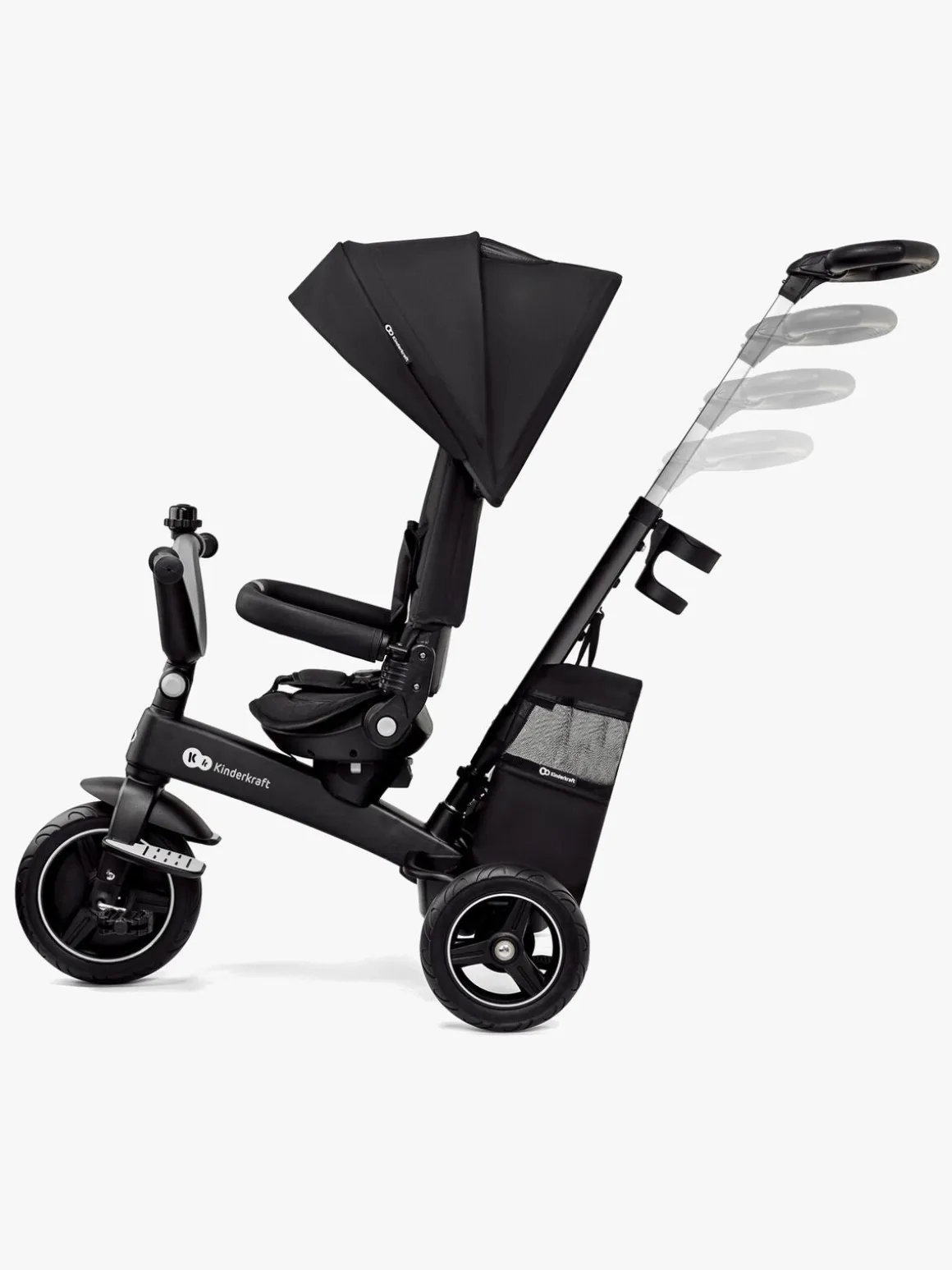 Kinderkraft EASYTWIST Trehjulet Cykel, Sort