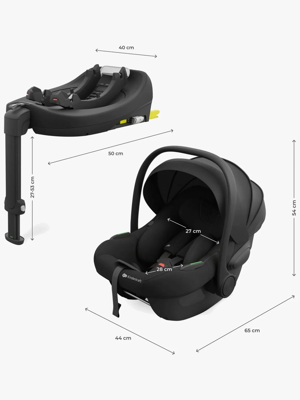 Kinderkraft ENDURA SAFE Modulsystem, Black