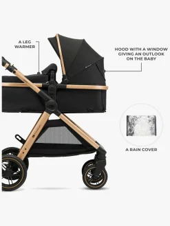 Kinderkraft ESME PRO 3-in-1 Duovogn Travelsystem, Pure Black