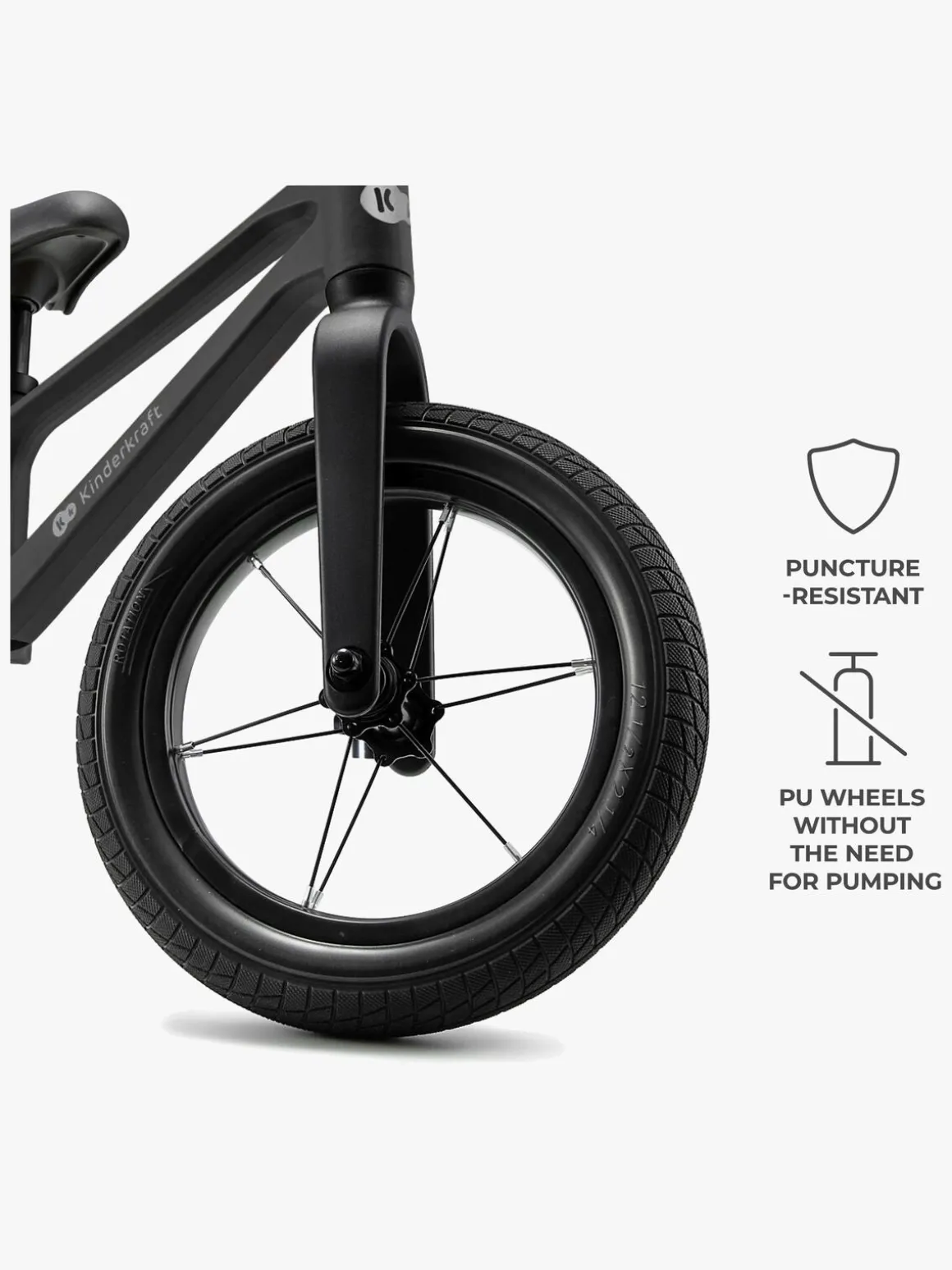 Kinderkraft ETER Løbecykel, Sort