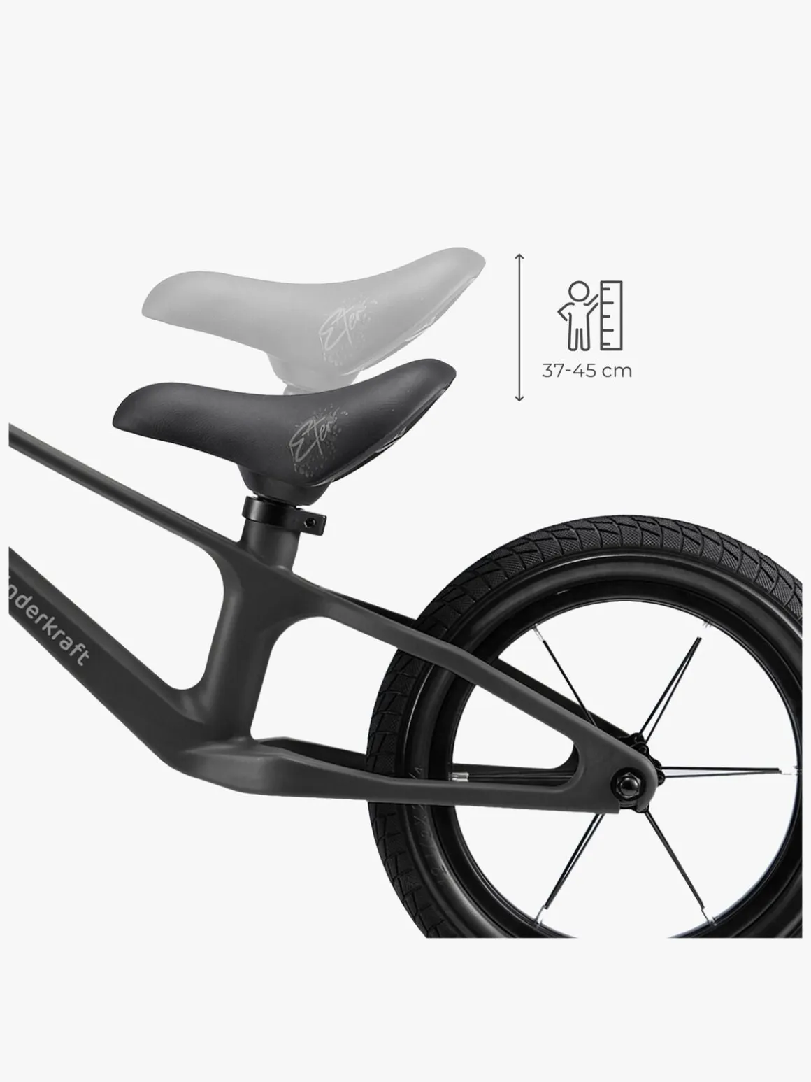 Kinderkraft ETER Løbecykel, Sort