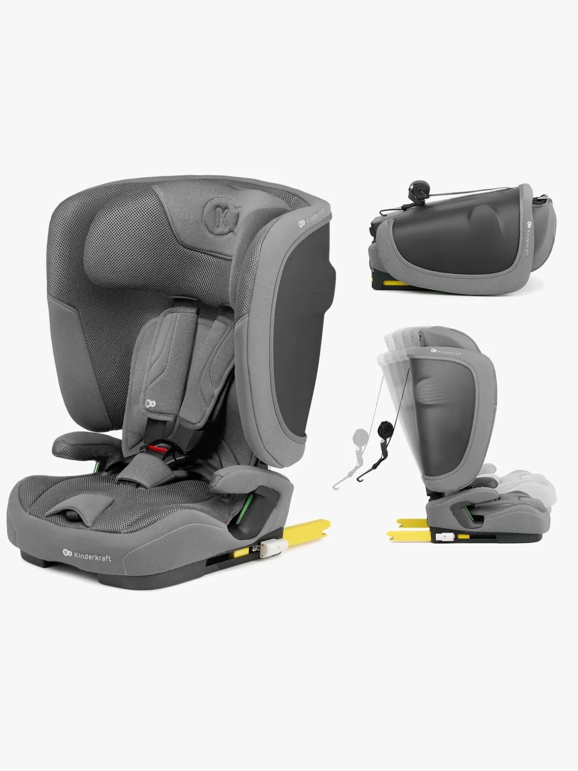 Kinderkraft FIX2GO i-Size Autostol, Grey