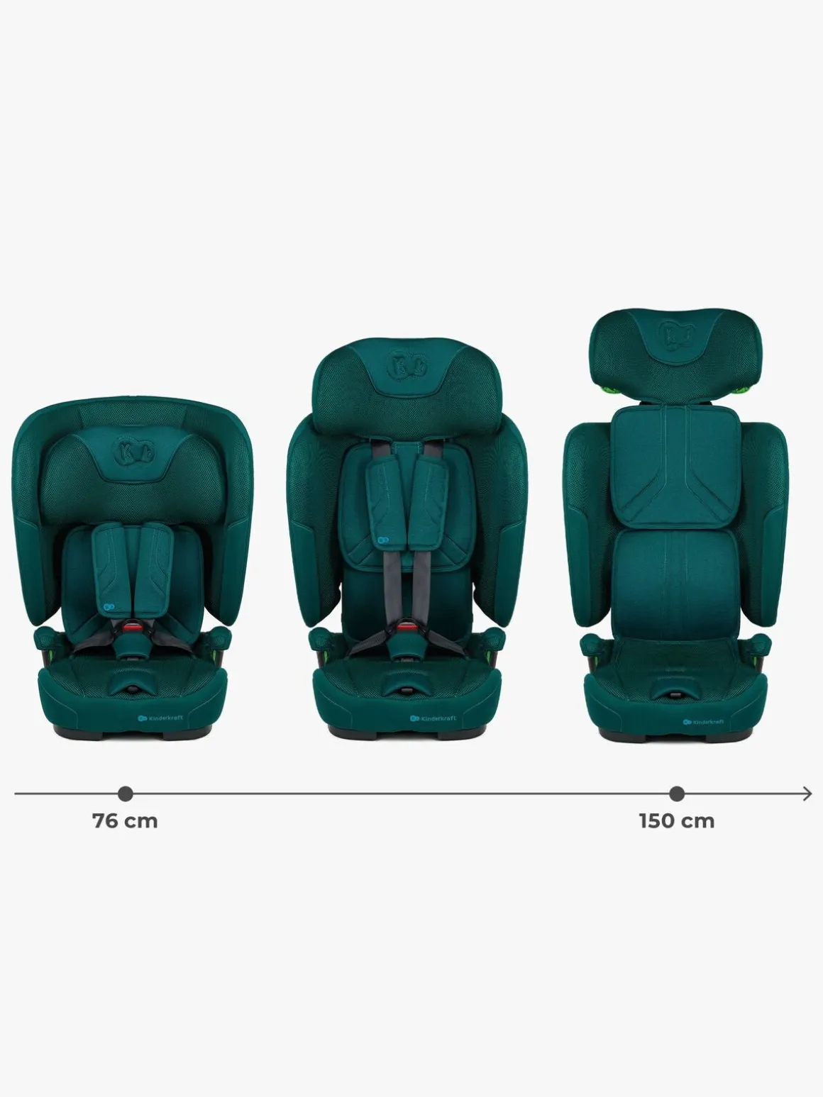 Kinderkraft FIX2GO i-Size Autostol, Green
