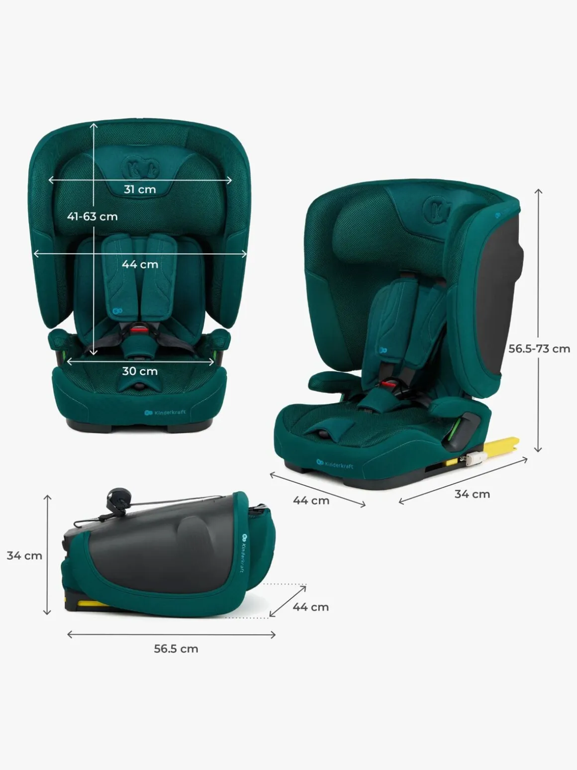 Kinderkraft FIX2GO i-Size Autostol, Green