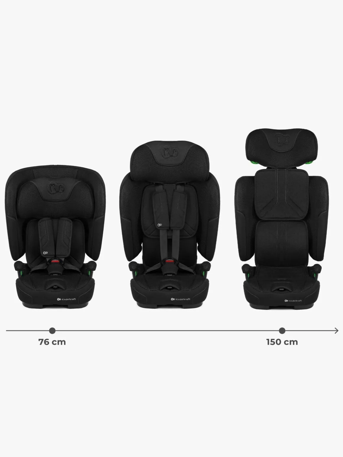 Kinderkraft FIX2GO i-Size Autostol, Black
