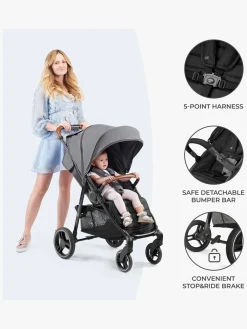 Kinderkraft GRANDE PLUS Klapvogn, Black