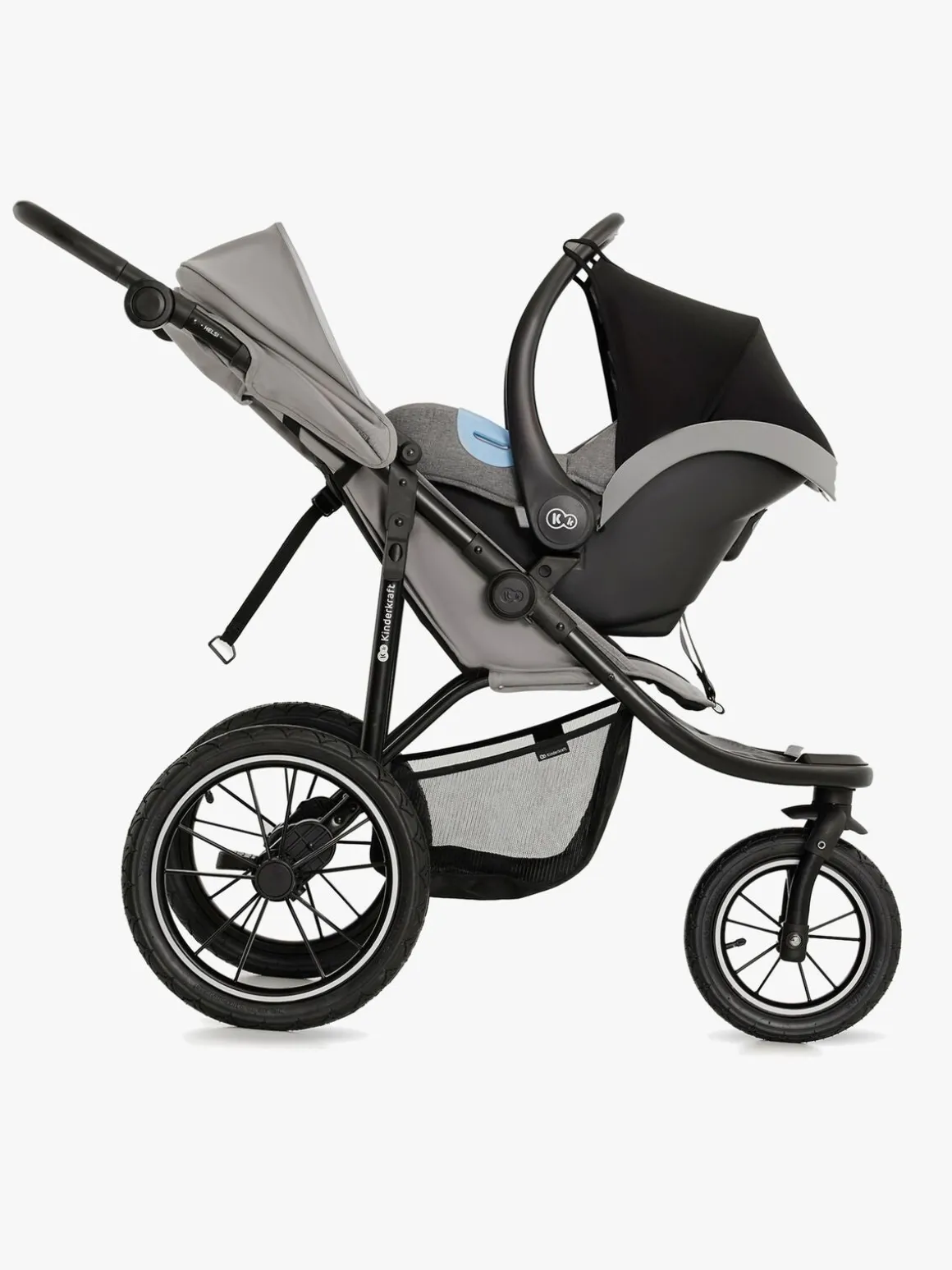 Kinderkraft HELSI 2 Terrænvogn, Grey