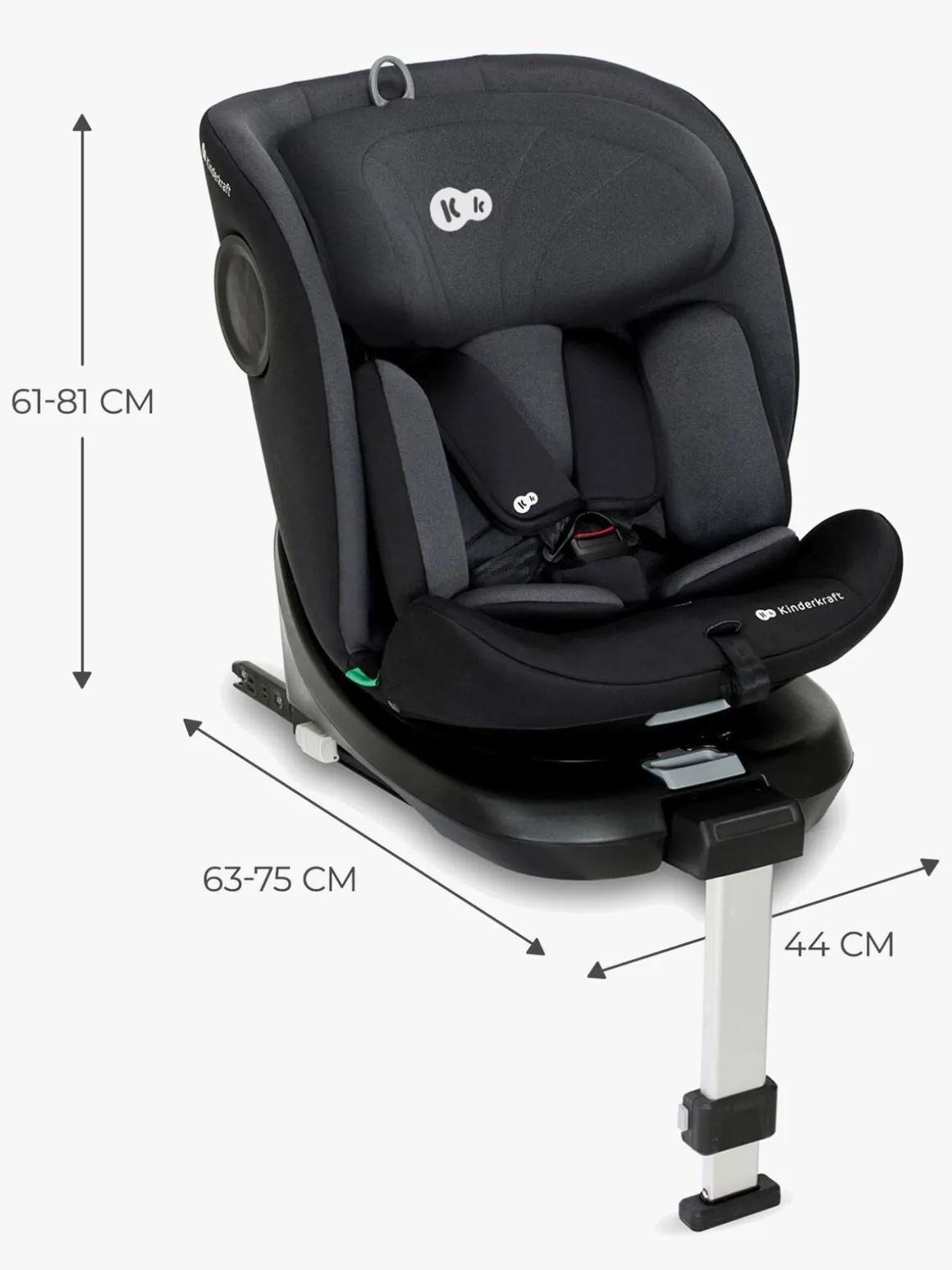 Kinderkraft I-360 i-Size Autostol, Black