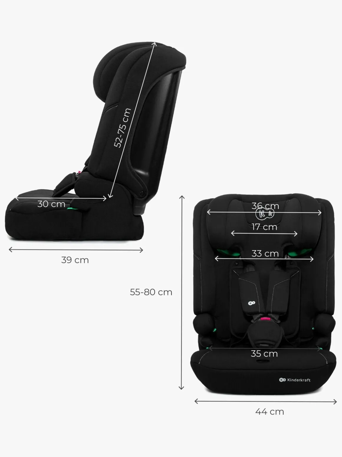 Kinderkraft I-COMFY i-Size Autostol, Black