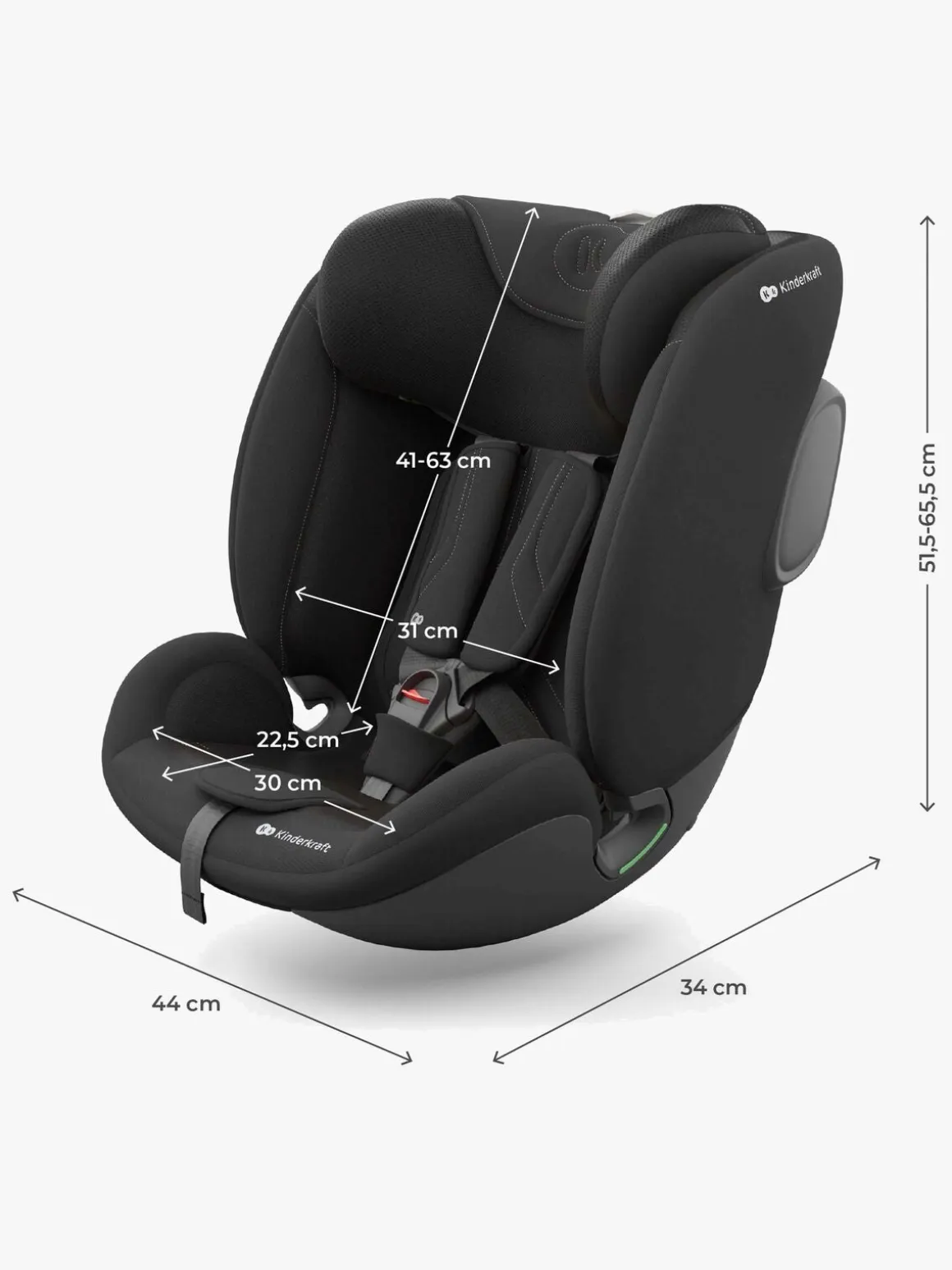 Kinderkraft I-FIX ENDURA SAFE Autostol, Black