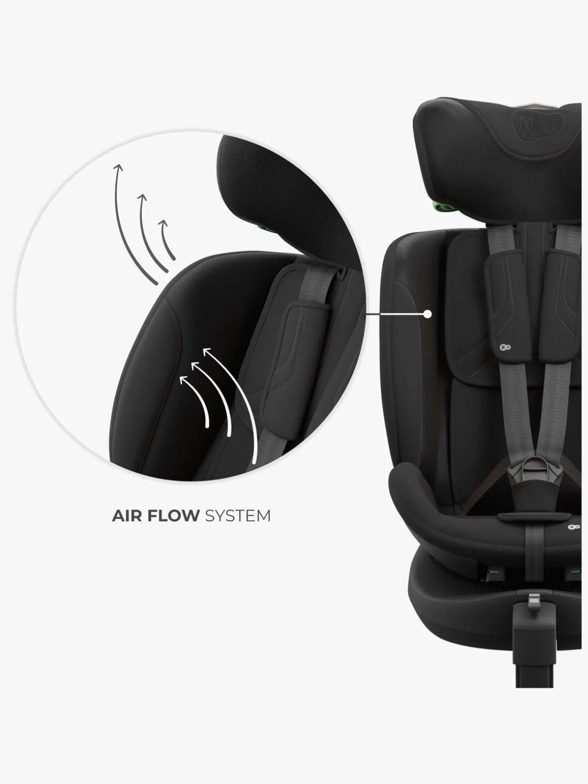 Kinderkraft I-FIX ENDURA SAFE Autostol, Black