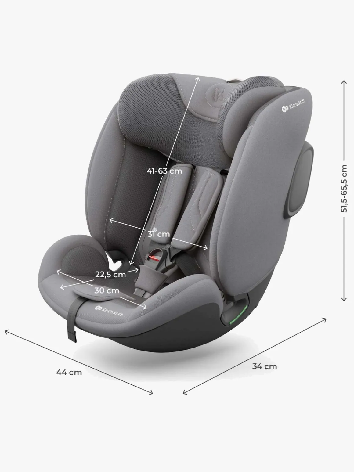 Kinderkraft I-FIX ENDURA SAFE Autostol, Grey