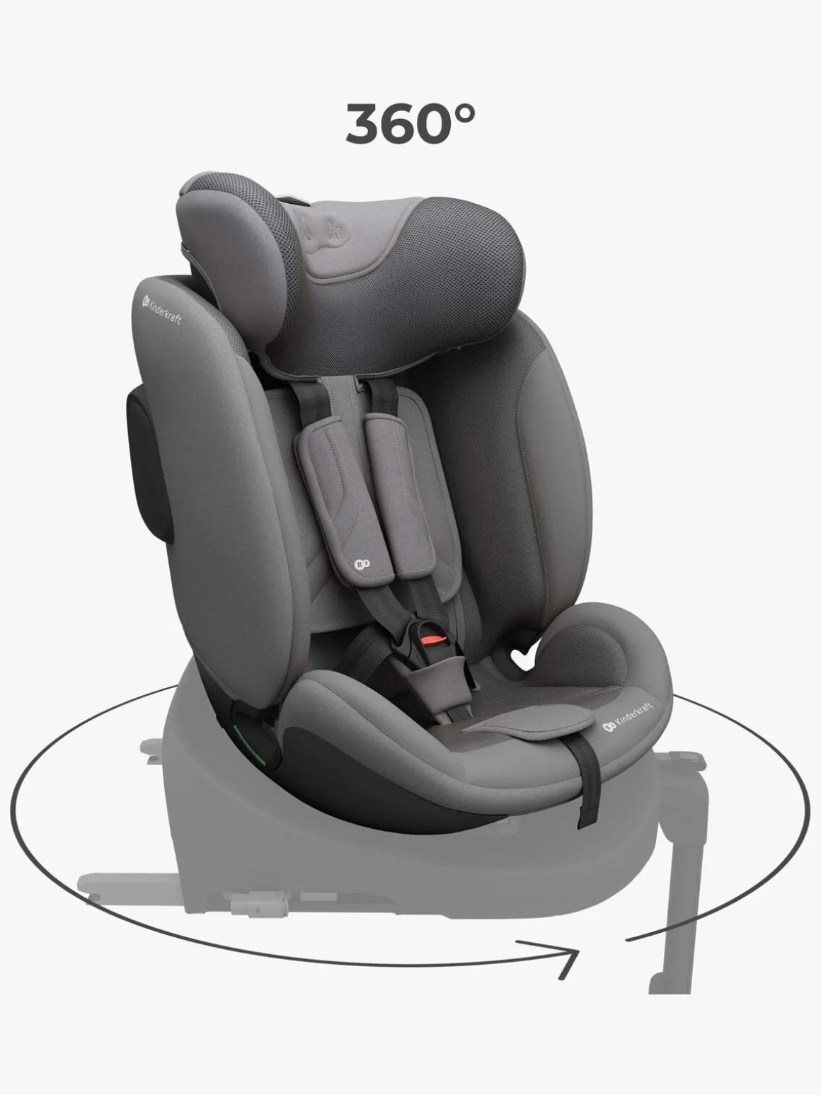 Kinderkraft I-FIX ENDURA SAFE Autostol, Grey